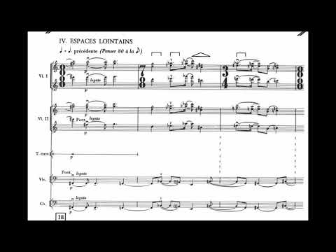 Henri Dutilleux - Mystère de l'instant for String Orchestra, Cimbalom & Perc. (1989) [Score-Video]