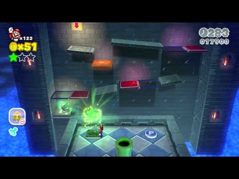 🏰 Super Mario 3D World: Castle-1 Fort Fire Bros. (100 % All Stars & Stamp) [Gameplay Walkthrough]