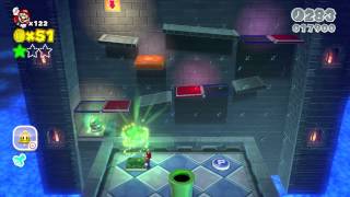 Super Mario 3D World: Castle-1 Fort Fire Bros. (100 % All Stars &amp; Stamp) [Gameplay Walkthrough]