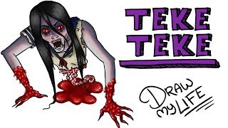 TEKE TEKE LA LEYENDA JAPONESA DE LA CHICA SIN PIERNAS | Draw My Life + SORPRESA