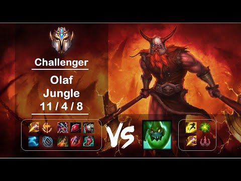 [4K] KR Challenger Jungle Olaf vs Zac Ep.1183