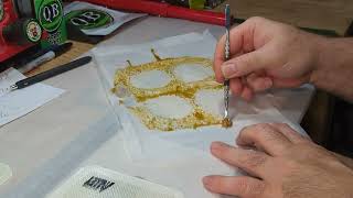 QB Space Cookie pressed to perfection on my RPNY 20ton Tank NFSOT educational post only by Asher's Finest Rosin