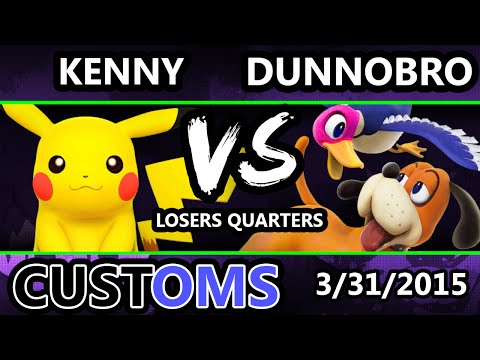 S@X Customs - WS | Kenny (Pikachu) Vs. Dunnobro (Duck Hunt) SSB4 LQ Smash Wii U - Smash 4