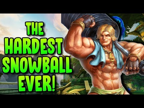 THE ABSOLUTE HARDEST SNOWBALL EVER IN RANKED DUEL! - Masters Ranked Duel - SMITE