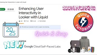 Download the video "Enhancing User Interactivity in Looker with Liquid || #qwiklabs | #GSP934 || [With Explanation]"