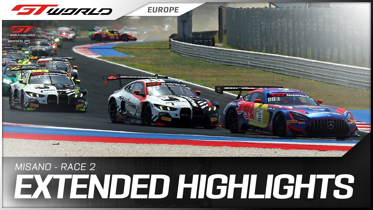 Extended Highlights | Race 2 | Misano | GT World Challenge Europe pwd by AWS