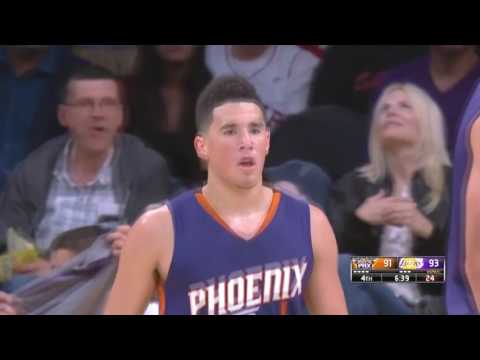 Devin Booker and=one floater - Suns @ Lakers 11/6/2016