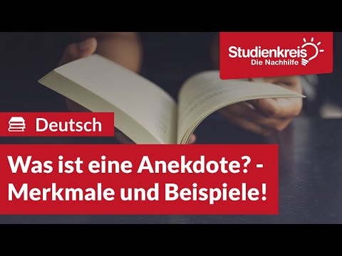 Was ist eine Anekdote! | Deutsch verstehen mit dem Studienkreis