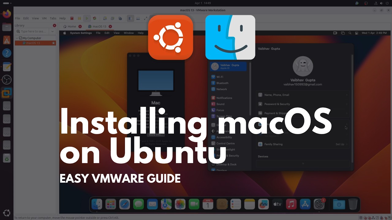 Install macOS on Ubuntu | Easy VMware Tutorial (macOS 13)
