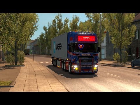 Euro Truck Simulator 2 - Evening Drive (Scania R560 Deep v8) La Rochelle - Nantes |G27| #9