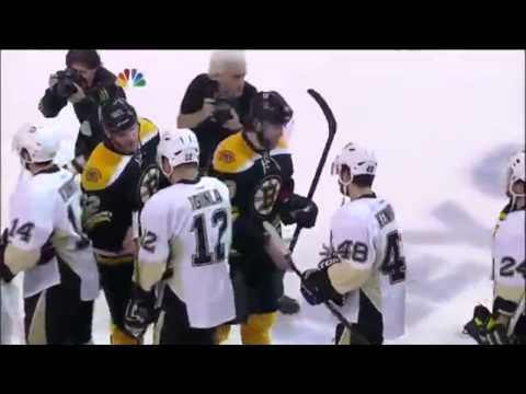 Last Minute and Handshakes of Bruins - Peguins Game 4
