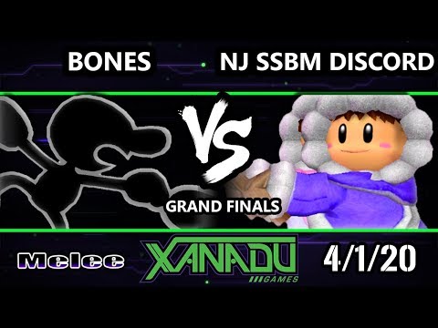 S@X 347 Online Grand Finals - Bones (Falco, Falcon, G&W) Vs. NJ SSBM Discord (Ice Climbers) Melee