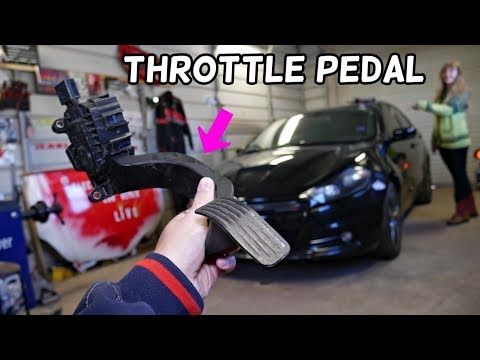 DODGE DART THROTTLE PEDAL, GAS PEDAL, ACCELERATOR PEDAL REPLACEMENT REMOVAL