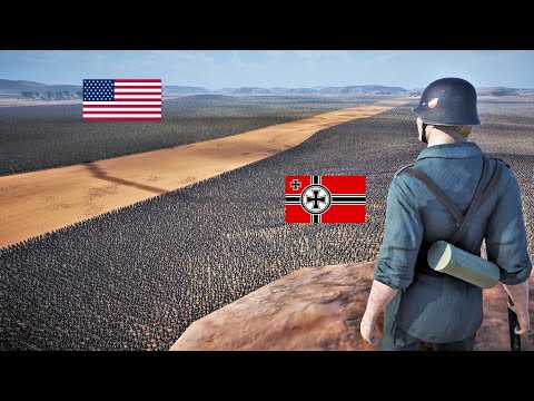 200.000 GERMAN SOLDIERS vs 1.5 MILLION US SHOTGUN SOLDIERS - Ultimate Epic Battle Simulator 2