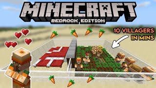 Easiest Villager Breeder Tutorial in Minecraft Bedrock 1.18 MCPE/PS4/XBOX/SWITCH