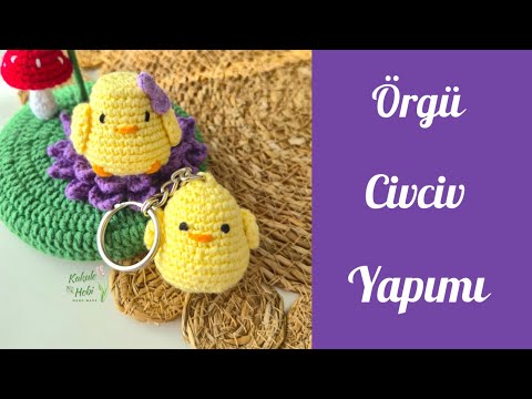 How to Make an Amigurumi Chick / How to Make a Chick Keychain / How to Make a Knitted Chick / How...