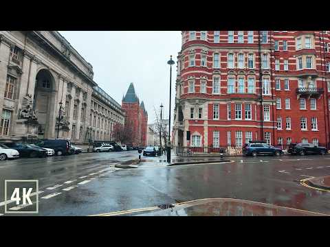 ☔️ Rainy London Walk | Chelsea to Kensington 4K