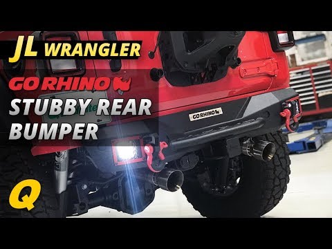 Go Rhino Rockline Stubby Rear Bumper Review for Jeep Wrangler JL