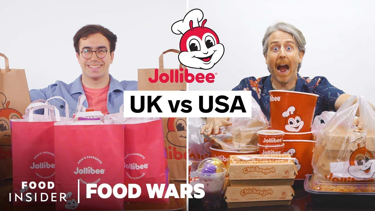 US vs UK Jollibee | Food Wars