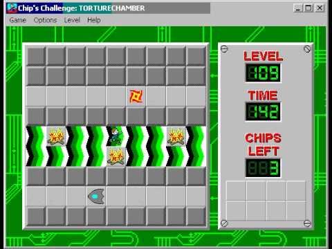 Chip's Challenge 1 Level 109 (Torturechamber) - 133 seconds