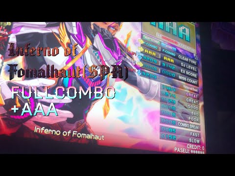 Inferno of Fomalhaut(SPA) 正規 FULLCOMBO + AAA 【beatmaniaIIDX】