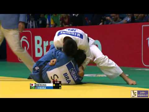 Judo 2013 World Championships Rio de Janeiro: Ebinuma (JPN) - Chibana (BRA) [-66kg] semi-final