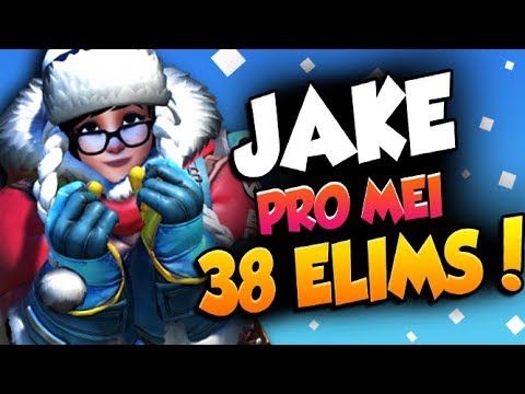 JAKE PRO STREAMER - MEI! 38 ELIMS! [ OVERWATCH SEASON 19 TOP 500 ]