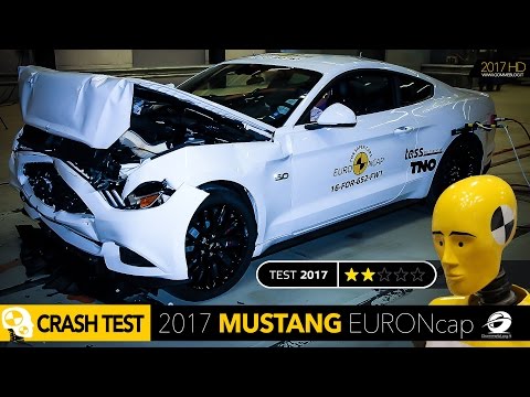 BAD CRASH TEST Ford Mustang 2017 EuroNCAP: RATING ONLY 2 STARS ★★ Review Accident Safety Muscle Car