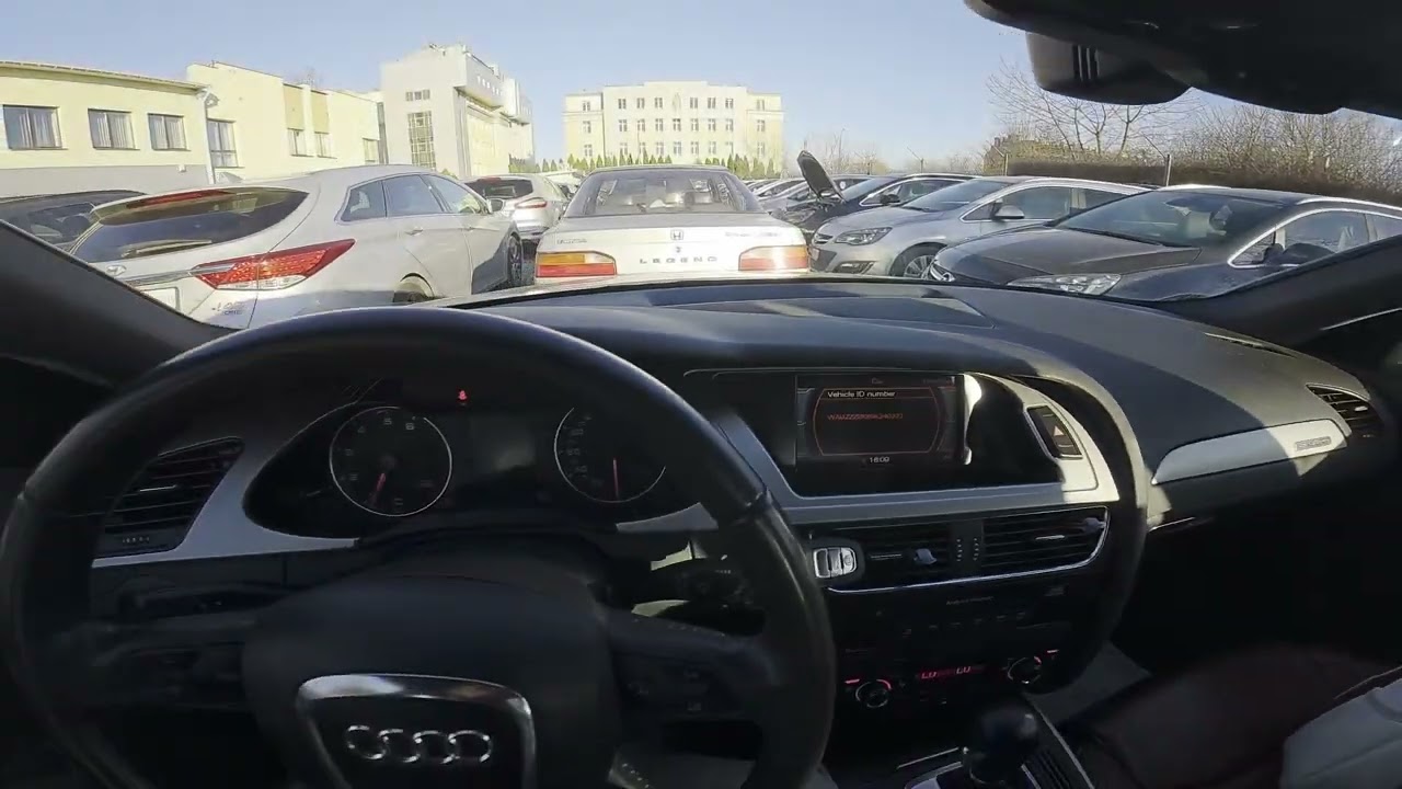 How to Find VIN Number via Cars System in AUDI A4 B8 ( 2007 – 2015 )