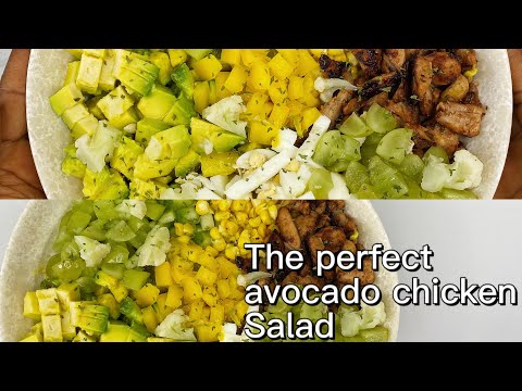 The perfect avocado and chicken salad #avocado#foodblog #salad #