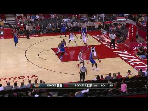 Derrick Rose First Basket as a Knick | Knicks vs Rockets | October 4, 2016 | 2016-17 NBA Preseason
