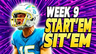 Answering Your TOUGH Week 9 Start Sit Questions!