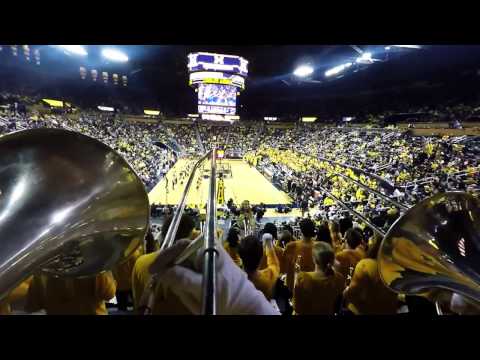Michigan Basketball Band trombone's perspective vs Purdue 2017