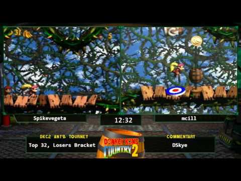 Spikevegeta vs Mcill - Donkey Kong Country 2 Any % Tournament 2016