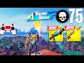 75 Elimination Solo Vs Squads Gameplay Wins (NEW Fortnite Chapter 5 PS4 Controller)
