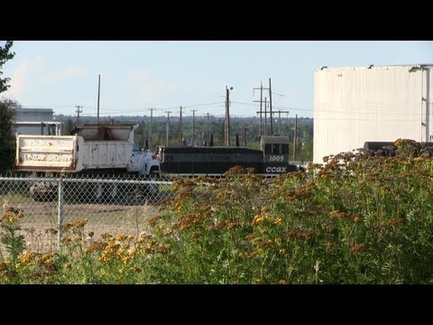 CP Train Spotting HD: CANDO 1005 & 1004 Switches At East Edmonton AB 3/10 9/2/13