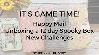 It's Game Time! | Happy Mail and 12 Day Spooky Box Unboxing | New Challenges