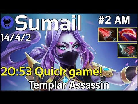 20:53 Quick game! Sumail [EG] plays Templar Assassin!!! Dota 2 7.21