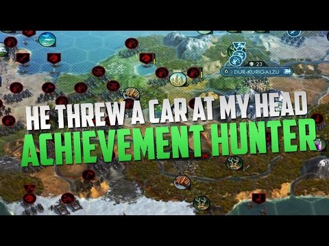 Civilization 5 - Achievement Hunter - He Threw a car at my head!