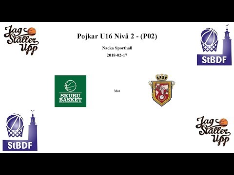 Skuru Basket (P02) mot AC Jordbro - 2018-02-17