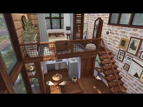 Cozy Cabin Loft  - just a simple, relaxing, ambient stop motion video | The Sims 4