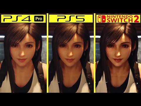 Final Fantasy 7 Remake Switch 2 vs PS5 vs PS4 Pro Early Graphics Comparison | Intergrade vs Original