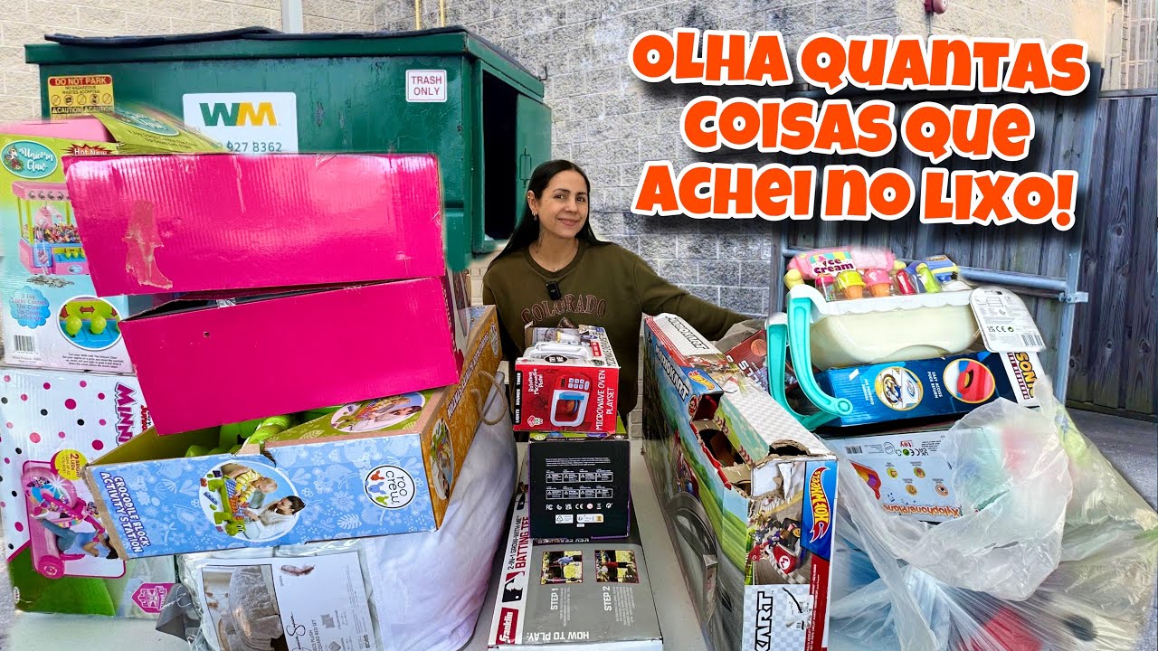 Olha quantas coisas que achei no lixo dos Estados Unidos!🇺🇸