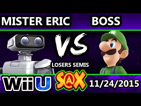 S@X 125 - HE | Mister Eric (Rob) Vs. Boss (Luigi) SSB4 Losers Semis - Smash Wii U - Smash 4