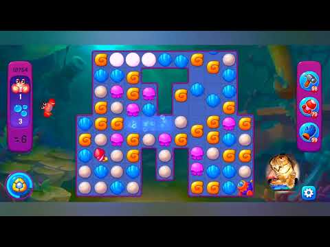 фишдом 2022  #  10754 уровень - прохождение без бустеров # Fishdom,   10754  level - no Boosters.