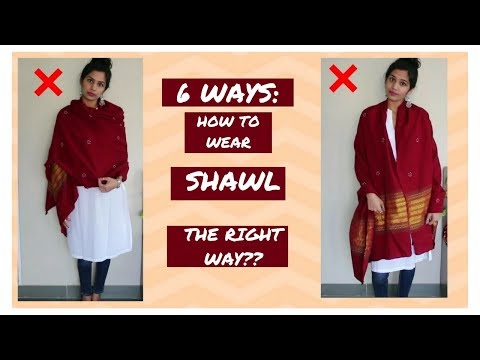6 Ways: How To Wear Shawl The Right Way & Handsfree