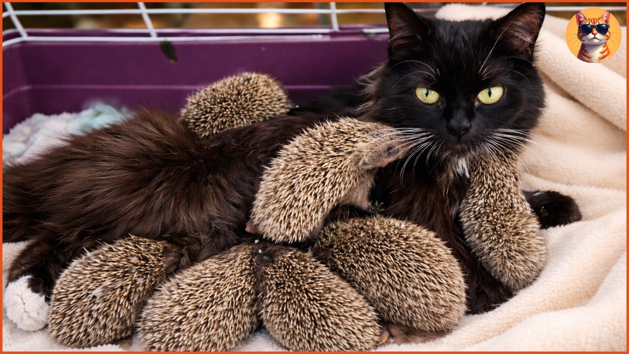 Stray Cat Adopts 8 Baby Hedgehogs — But What Happened Next Surprised Everyone