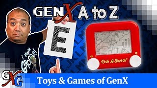 Etch A Sketch GenX Drawing Toy Nostalgia - E is for Etch A Sketch | A to Z