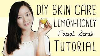 DIY Skincare: Lemon & Honey Facial Scrub (Whitens Exfoliates, Heals Acne Scars!)