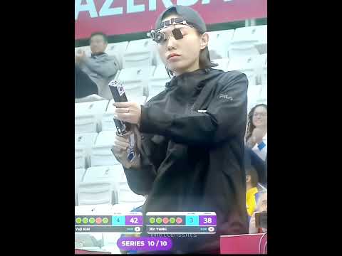 South Korea's Kim Yeji breaks Olympic air pistol shooting record.